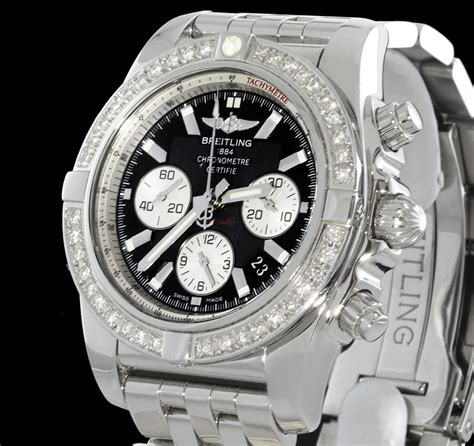 breitling ab0110 diamond bezel|Breitling chronomat automatic 44mm.